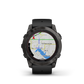 fēnix® 7X Pro – Sapphire Solar Edition Titane avec revêtement en Carbon Gray DLC et bracelet noir