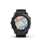 fēnix® 7X Pro – Sapphire Solar Edition Titane avec revêtement en Carbon Gray DLC et bracelet noir