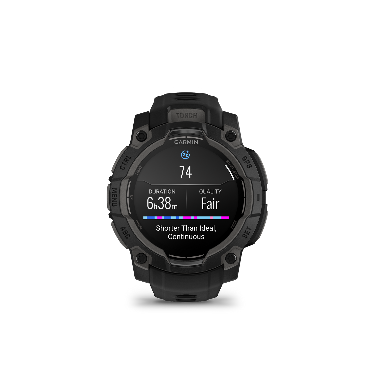 Montre GPS Garmin Instinct 3 AMOLED - 45 mm Noir avec Bracelet en Silicone Noir