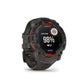 Montre GPS Garmin Instinct 3 Solar - 50 mm Noir avec Bracelet en Silicone Gris Charcoal