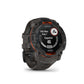 Montre GPS Garmin Instinct 3 Solar - 50 mm Noir avec Bracelet en Silicone Gris Charcoal