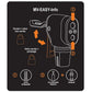 POMPE À PIED SKS AIR-X-PLORER DIGI 10.0 AVEC MANOMÈTRE ORANGE/NOIRE