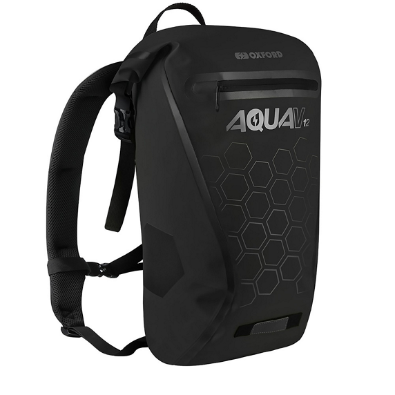 Sac à dos vélo étanche Oxford Aqua V12 - 12 litres 100% étanche, visible et résistant (Copie)