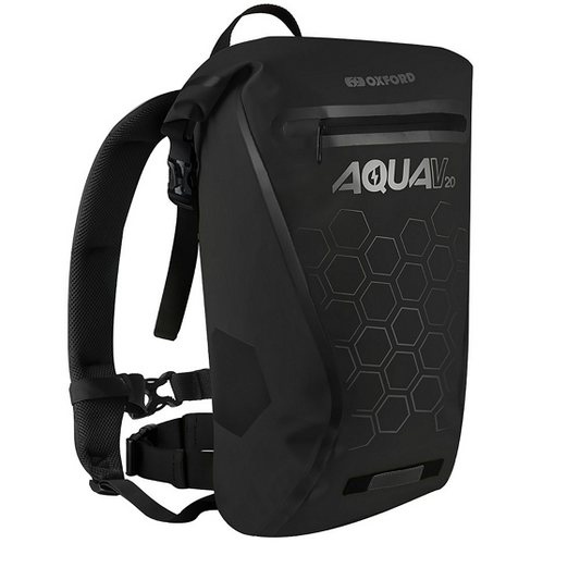 Sac à dos vélo étanche Oxford Aqua V20 - 20 litres 100% étanche, visible et résistant