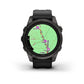 Montre  Garmin Epix Pro Gen 2 Sapphire Titane 42mm  Carbon Gray DLC et bracelet noir