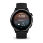 Montre Connectée Garmin Vívoactive 6 Metallic Gray avec bracelet noir