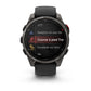 Montre GPS Garmin fēnix® 8 Pro – 47 mm, AMOLED Sapphire, Titane Carbon Gray DLC avec bracelet en silicone noir/gris galet
