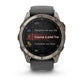 Montre GPS Garmin fēnix® 8 Pro – 51 mm, AMOLED Sapphire, Titanium avec bracelet en silicone graphite/noir