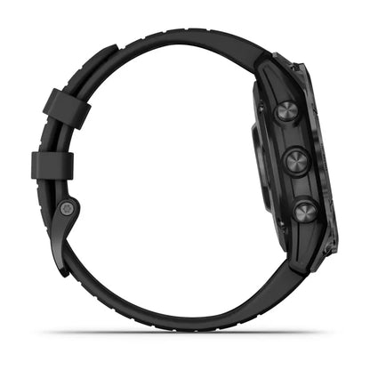 Montre  Garmin Epix Pro Gen 2 Standard Edition | 47 mm Gray avec bracelet noir.