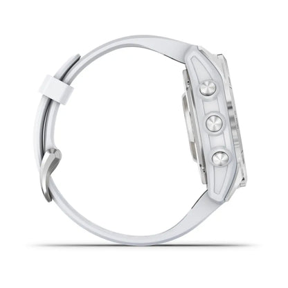 Montre  Garmin epix™ Pro (Gen 2) Standard Edition | 42 mm Silver avec bracelet blanc