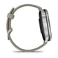 Montre de Sport Garmin Venu® 4 - 45 mm Silver avec bracelet en silicone gris
