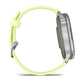 Montre de Sport Garmin Venu® 4 - 45 mm Silver avec bracelet en silicone jaune citron