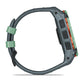 Montre GPS Garmin Instinct 3 AMOLED - 50 mm Vert d'eau avec bracelet bleu crépuscule
