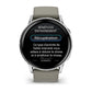 Montre de Sport Garmin Venu® 4 - 45 mm Silver avec bracelet en silicone gris