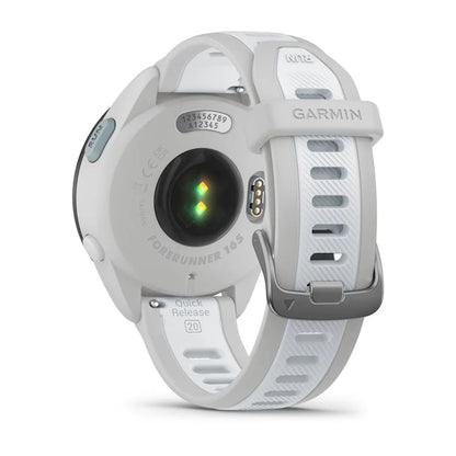Forerunner® 165 Music Blanc/Gris clair