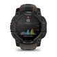 Montre GPS Garmin Instinct 3 AMOLED - 50 mm Noir avec Bracelet en Silicone Gris Charcoal