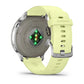 Montre de Sport Garmin Venu® 4 - 45 mm Silver avec bracelet en silicone jaune citron