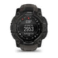 Montre GPS Garmin Instinct 3 AMOLED - 50 mm Noir avec Bracelet en Silicone Gris Charcoal