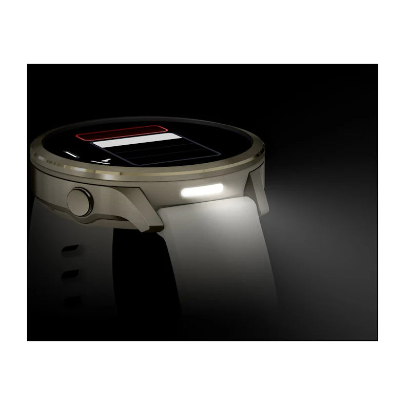 Montre de Sport Garmin Venu® 4 - 41 mm Lunar Gold avec bracelet en silicone ivoire