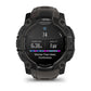 Montre GPS Garmin Instinct 3 AMOLED - 50 mm Noir avec Bracelet en Silicone Gris Charcoal