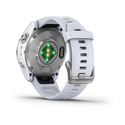 Montre  Garmin epix™ Pro (Gen 2) Standard Edition | 42 mm Silver avec bracelet blanc