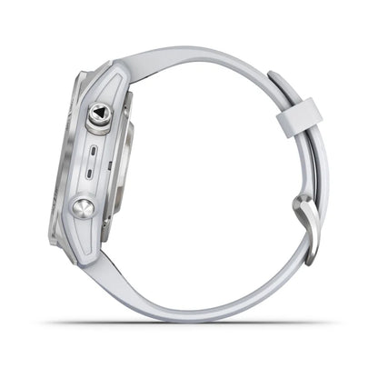 Montre  Garmin epix™ Pro (Gen 2) Standard Edition | 42 mm Silver avec bracelet blanc