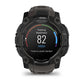 Montre GPS Garmin Instinct 3 AMOLED - 50 mm Noir avec Bracelet en Silicone Gris Charcoal
