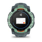 Montre GPS Garmin Instinct 3 AMOLED - 50 mm Vert d'eau avec bracelet bleu crépuscule