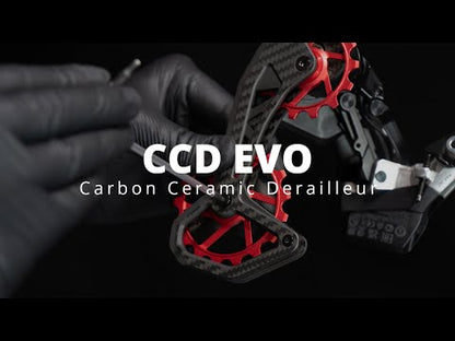 Chape dérailleur arrière carbone céramique Nova Ride CCD Evo Sram AXS Rival Red Force 12v