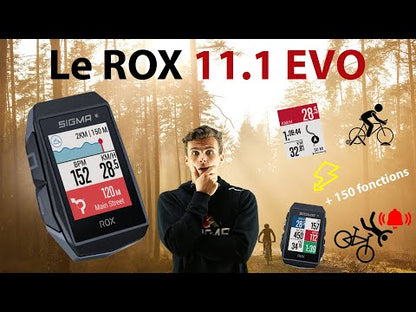 Kit Cyclocomputer GPS SIGMA ROX 11.1 EVO Capteur 150 noir