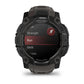 Montre GPS Garmin Instinct 3 AMOLED - 50 mm Noir avec Bracelet en Silicone Gris Charcoal