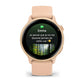 Montre Connectée Garmin Vívoactive 6 Metallic Pink Dawn avec bracelet rose pêche