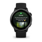 Montre Connectée Garmin Vívoactive 6 Metallic Gray avec bracelet noir