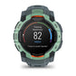 Montre GPS Garmin Instinct 3 AMOLED - 50 mm Vert d'eau avec bracelet bleu crépuscule
