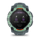 Montre GPS Garmin Instinct 3 AMOLED - 50 mm Vert d'eau avec bracelet bleu crépuscule