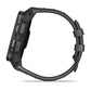 Montre GPS Garmin Instinct 3 AMOLED - 50 mm Noir avec Bracelet en Silicone Gris Charcoal