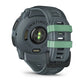 Montre GPS Garmin Instinct 3 AMOLED - 50 mm Vert d'eau avec bracelet bleu crépuscule