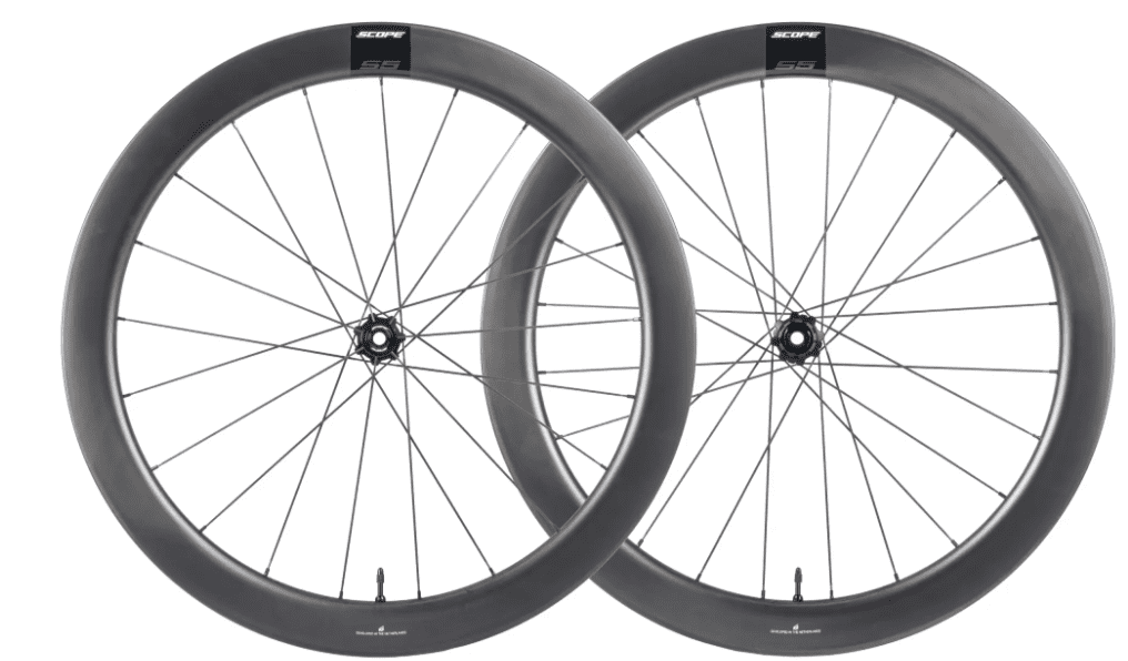 Scope paire de roues sport 5 disques Tubeless  (57mm)
