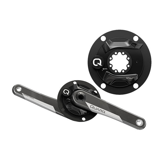 JEU DE MANIVELLES CAPTEUR DE PUISSANCE QUARQ DFOUR 110 BCD DUB 172.5 CARBONE NOIR P/SHIMANO S/CUV.