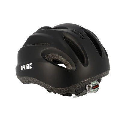 CASQUE ENFANT OPTIMIZ O102 NOIR MAT AVEC REGLAGE OCCIPITAL 52 / 56 (LED INTEGRE)