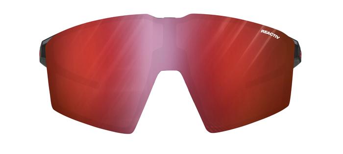 Lunettes vélo photochromiques Julbo Edge Noir Translucide / Orange    Réactiv 0-3