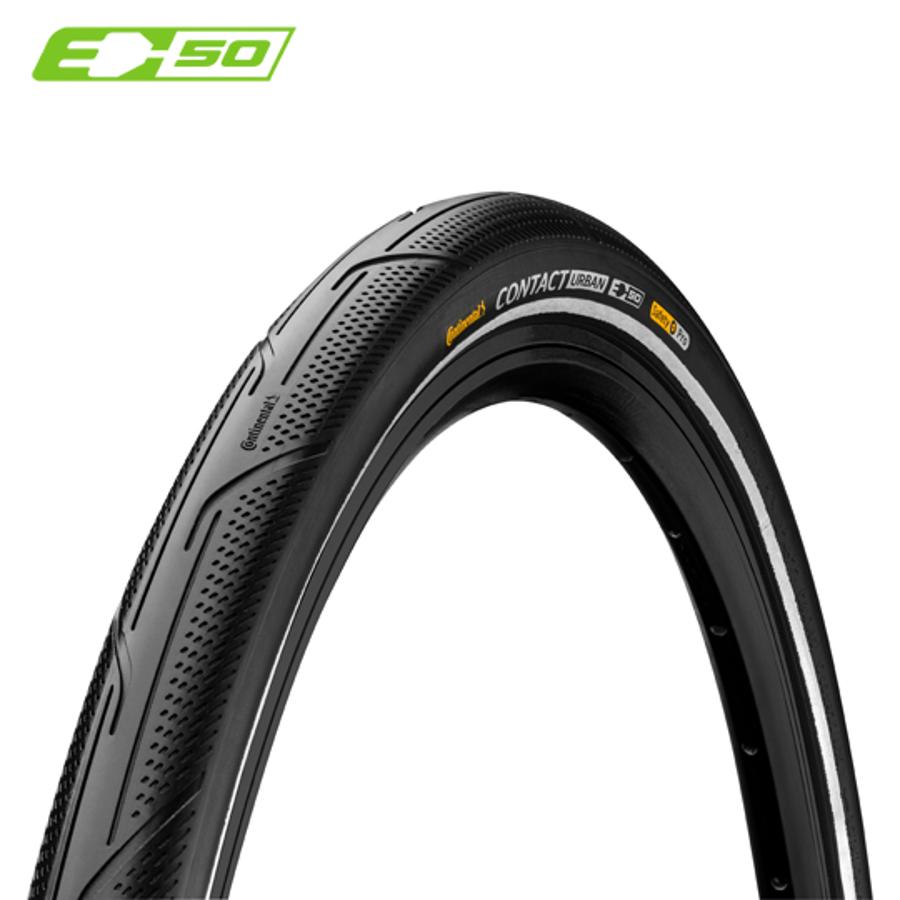 PNEU VTT / URBAIN 27.5X1.60 TR CONTINENTAL CONTACT URBAN TT NOIR (42-584) E-BIKE / VAE 50 KM / H