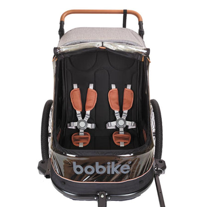 REMORQUE / POUSSETTE ENFANT BOBIKE MOOBE GRIS CHARGE MAXI 44KG