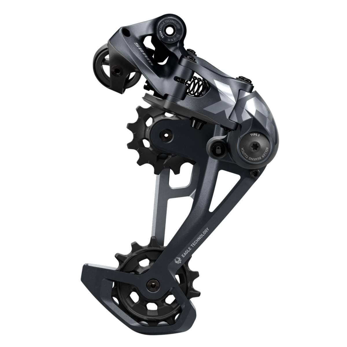 DERAILLEUR ARRIERE SRAM X01 EAGLE 12V ROUGE et GRIS MAX 52 DENTS